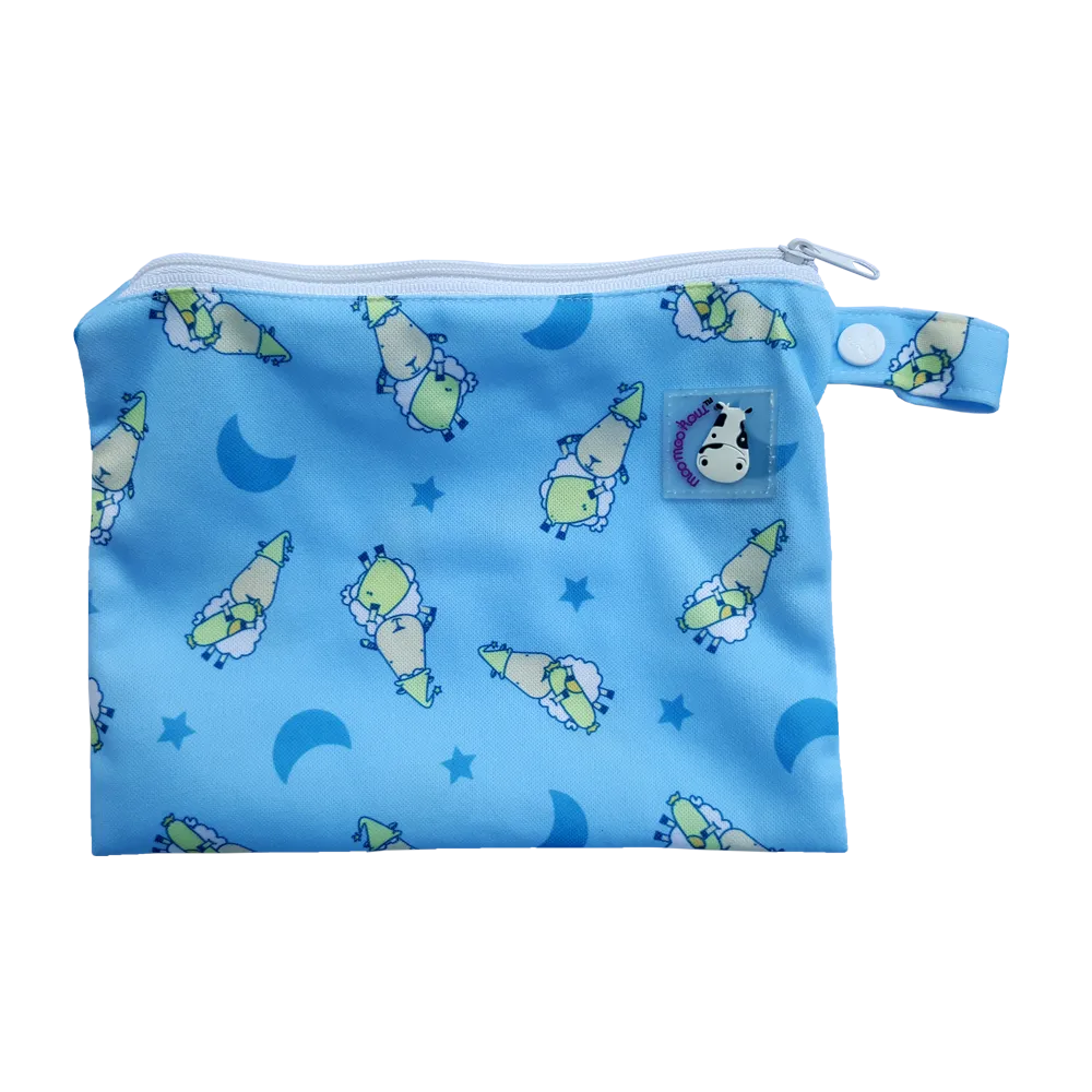 Wet Bag Small - BaaBaaSheepz Blue