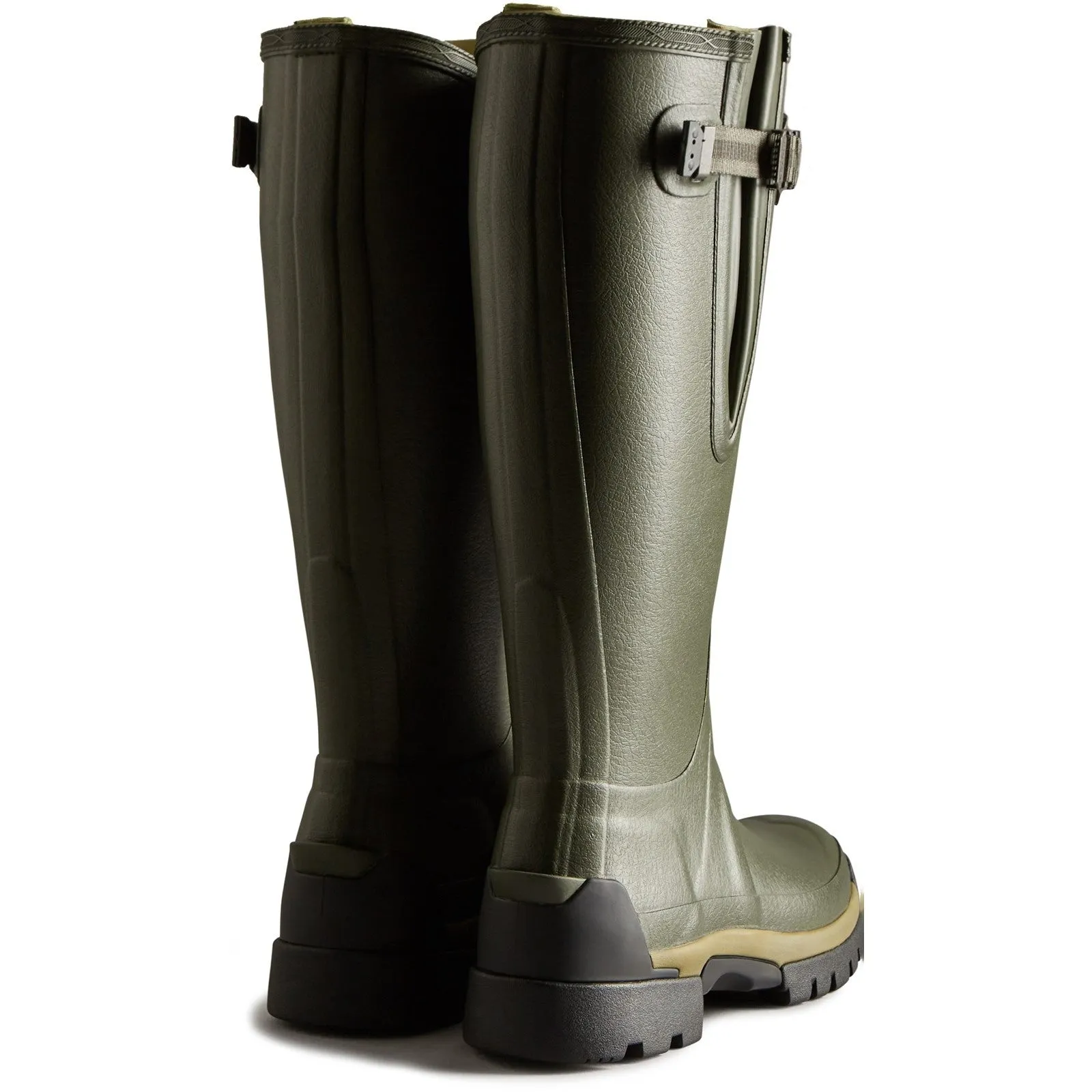 WFT2201RNP-DOV Balmoral Adjustable Neoprene Lined Wellington Female Dark Green