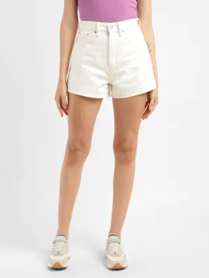 Women's High Rise Slim Fit Shorts