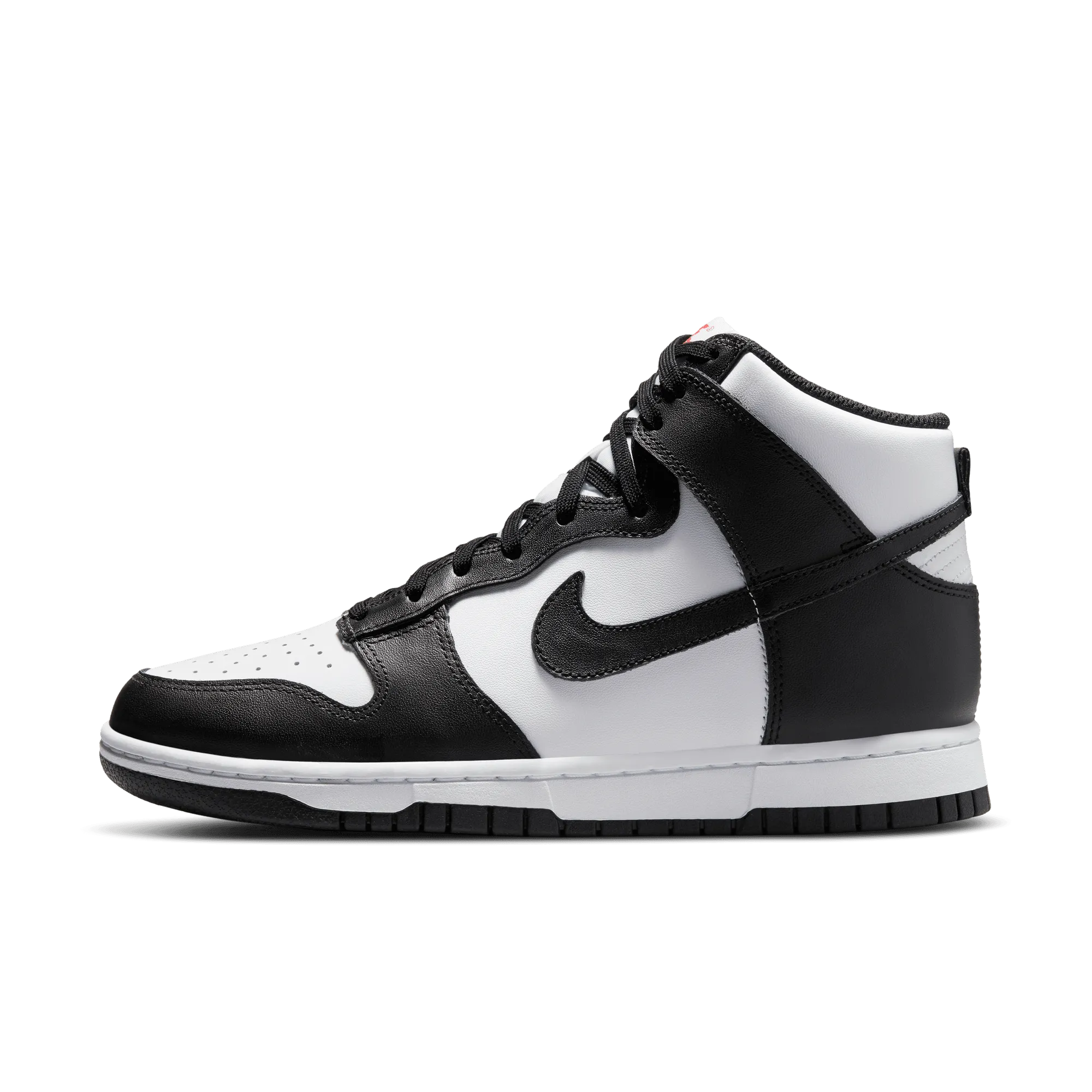 WOMEN'S NIKE DUNK HIGH - WHITE/BLACK-UNIVERSITY RED