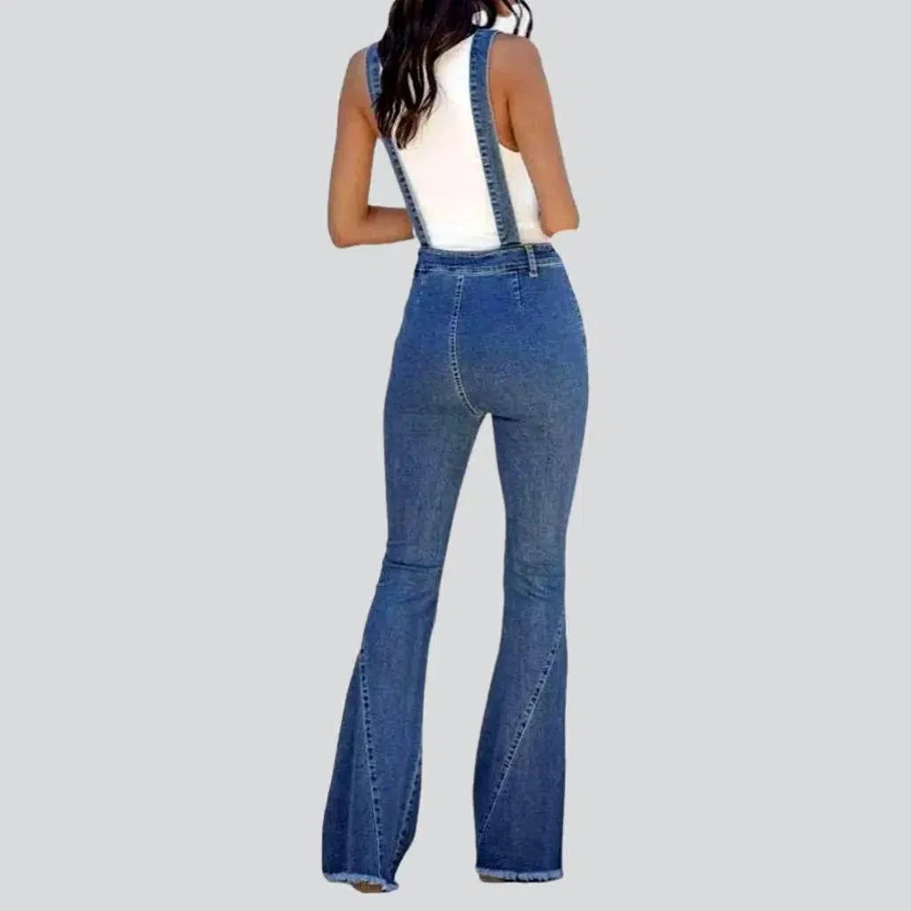 Women's street denim dungaree