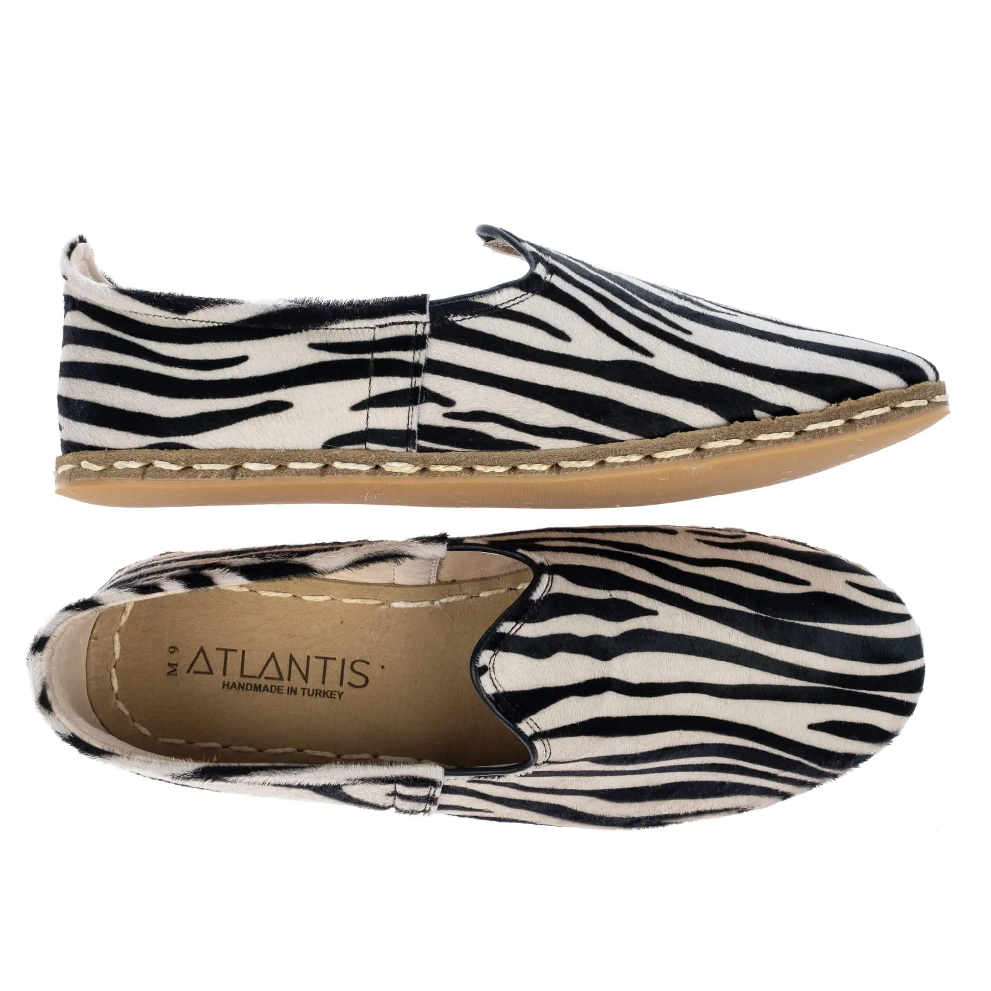 Women's Zebra Slip On Shoes