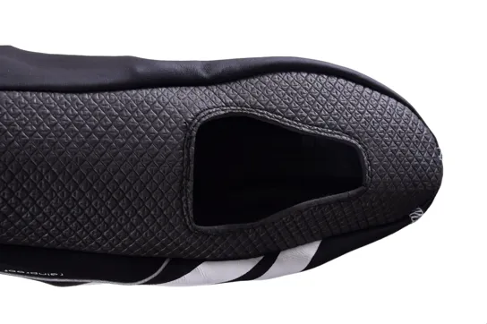 XLC FLEECE LINED WATER REPELLENT OVERSHOES BLACK AND WHITE REFLECTIVE NEARLY 50% OFF