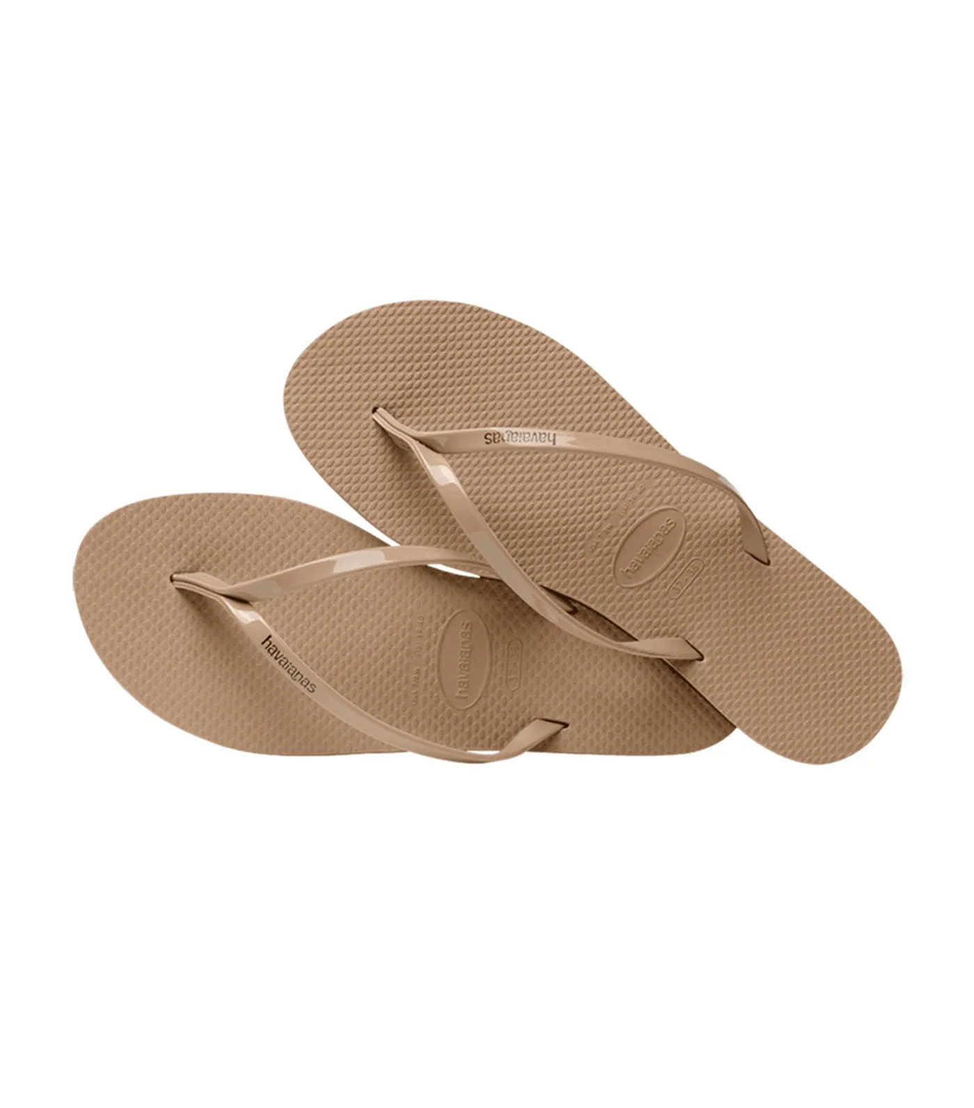 You Metallic Flip Flops Rose Gold